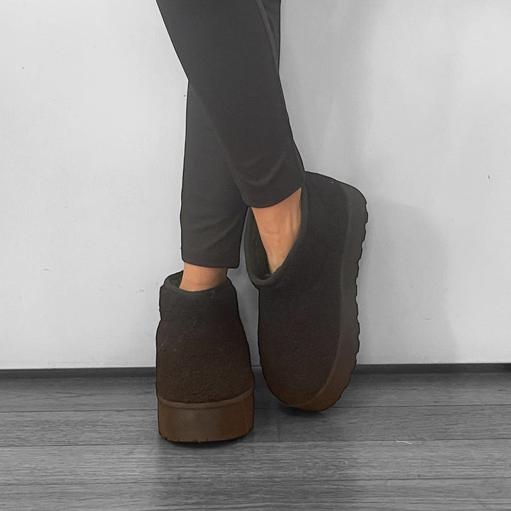 Stivaletti Teddy - In Lana Bouclé - PinUp Shoes