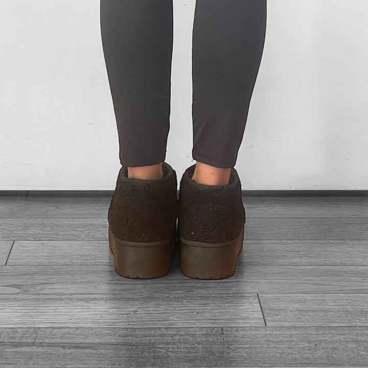 Stivaletti Teddy - In Lana Bouclé - PinUp Shoes