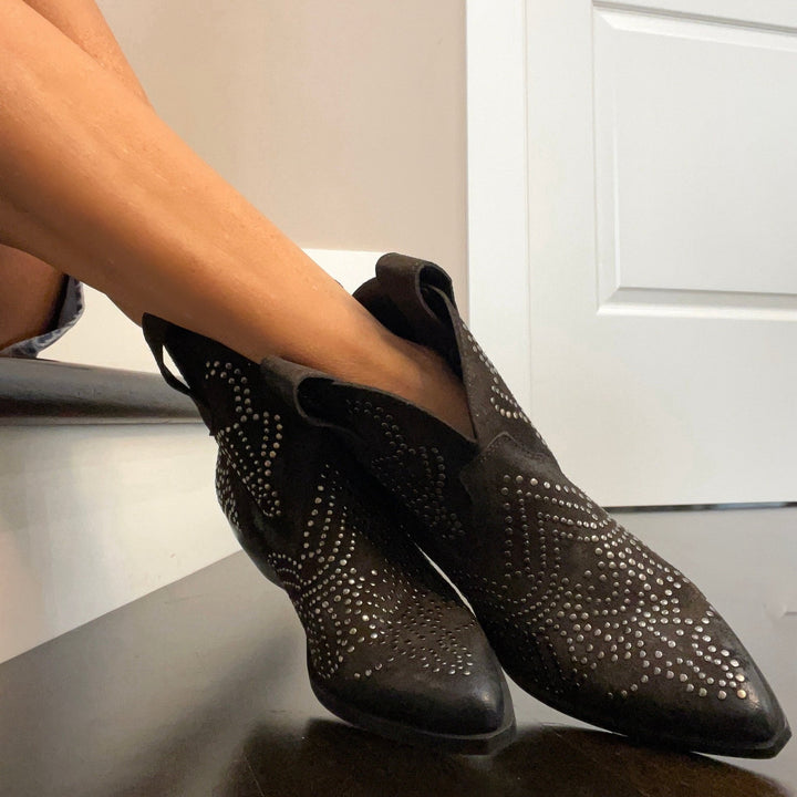 Stivaletti Texani Sami Bassi - Vera Pelle Made In Italy - PinUp Shoes