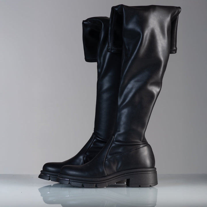 Stivali Alti Lulù - In Vera Pelle Made in Italy - PinUp Shoes