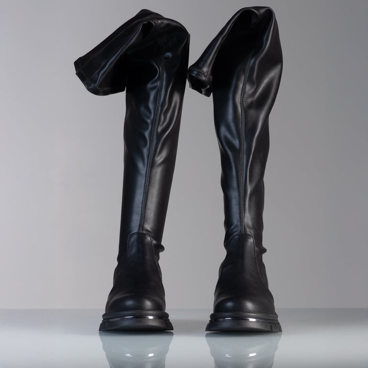 Stivali Alti Lulù - In Vera Pelle Made in Italy - PinUp Shoes