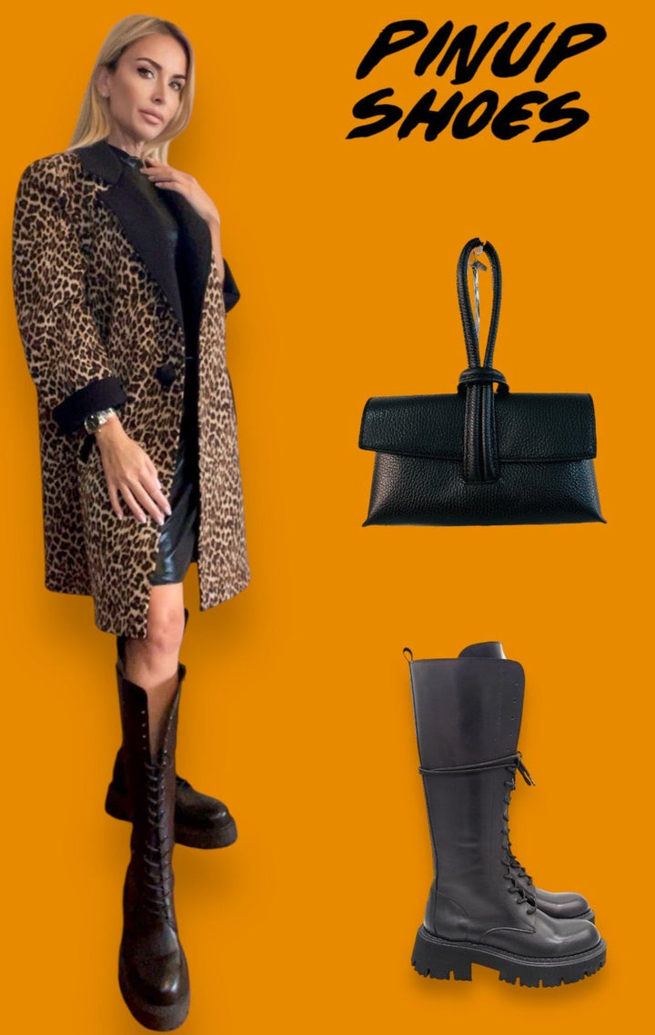 Stivali Alti Rebi - In pelle Made In Italy - PinUp Shoes