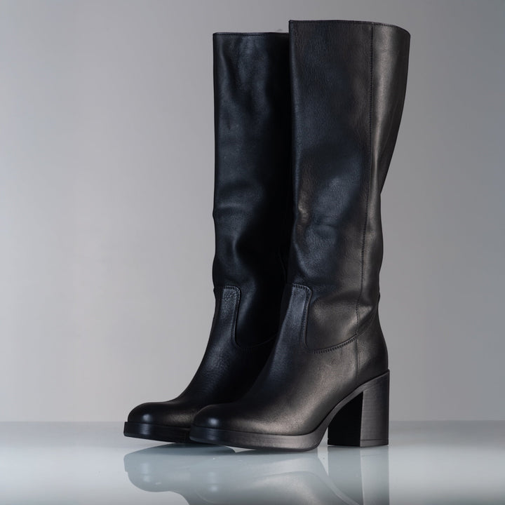 Stivali Alti Vittoria - In Vera Pelle Made in Italy - PinUp Shoes