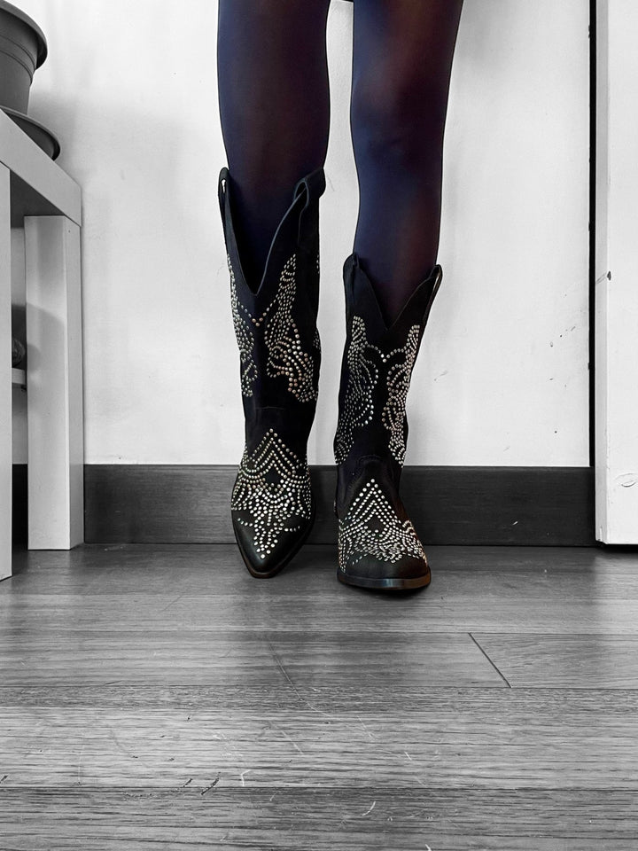 Stivali Texani Alti Project Sami - Vera Pelle Made In Italy - PinUp Shoes