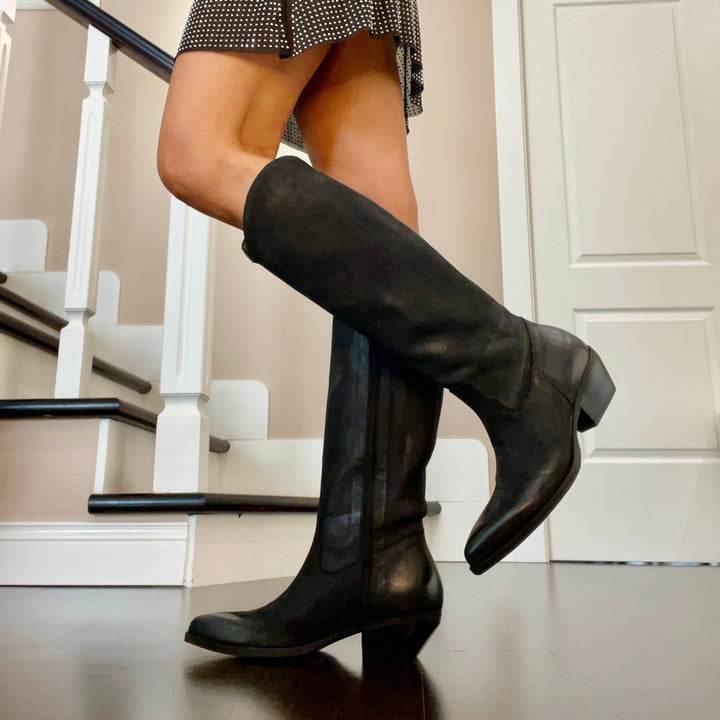 Stivali Texani Browny - Vera Pelle Made In Italy - PinUp Shoes