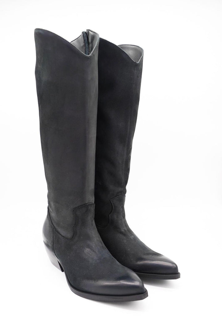 Stivali Texani Browny - Vera Pelle Made In Italy - PinUp Shoes