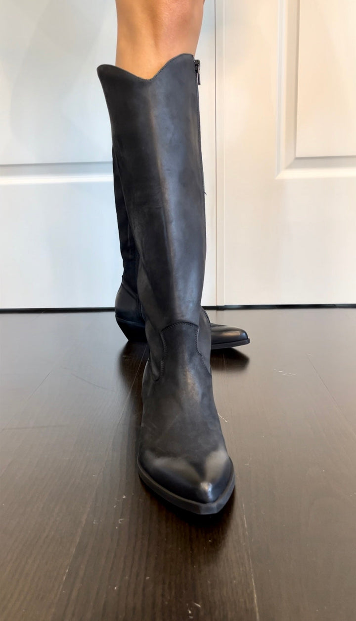 Stivali Texani Browny - Vera Pelle Made In Italy - PinUp Shoes