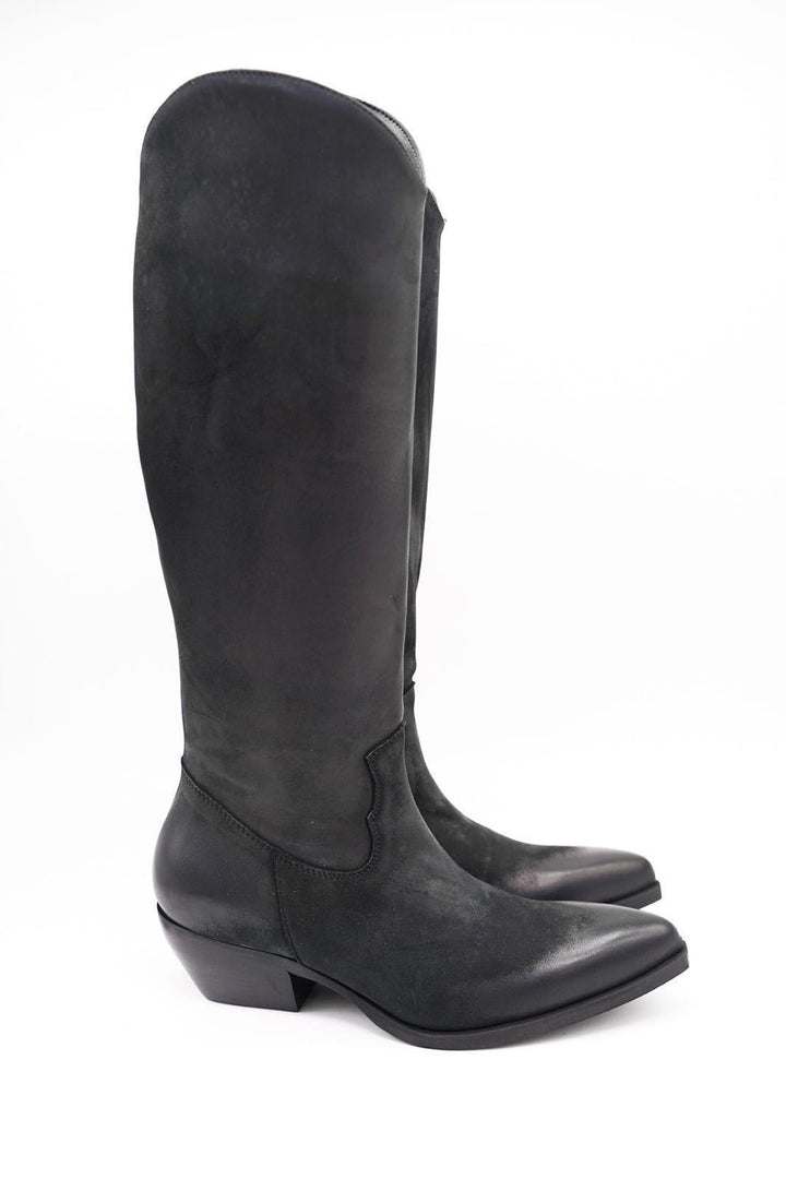 Stivali Texani Browny - Vera Pelle Made In Italy - PinUp Shoes