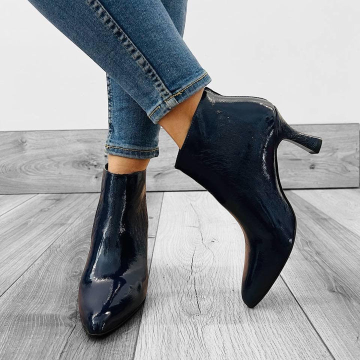 Tronchetti T01 Laminato/Naplak - Vera Pelle Made in Italy - Vari Colori - PinUp Shoes