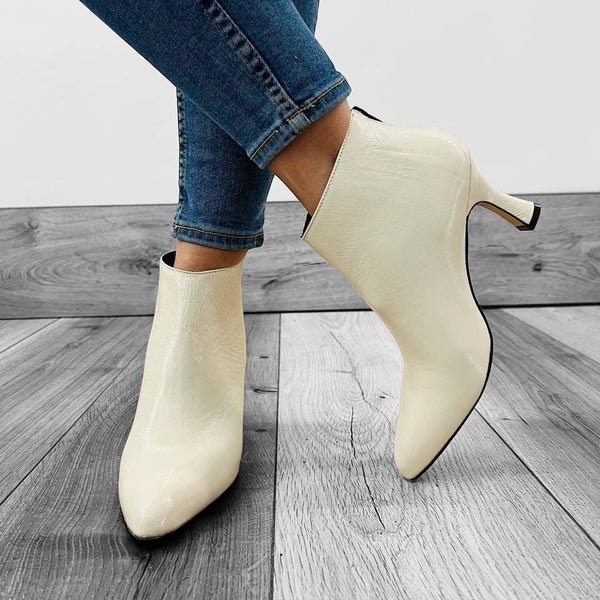 Tronchetti T01 Laminato/Naplak - Vera Pelle Made in Italy - Vari Colori - PinUp Shoes