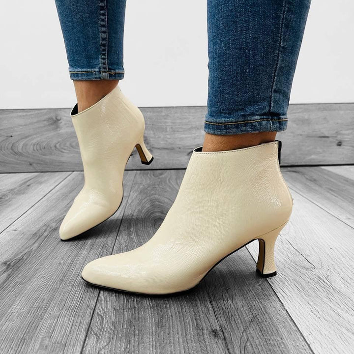 Tronchetti T01 Laminato/Naplak - Vera Pelle Made in Italy - Vari Colori - PinUp Shoes