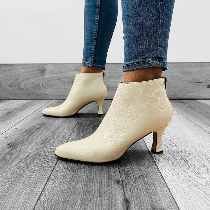 Tronchetti T01 Laminato/Naplak - Vera Pelle Made in Italy - Vari Colori - PinUp Shoes