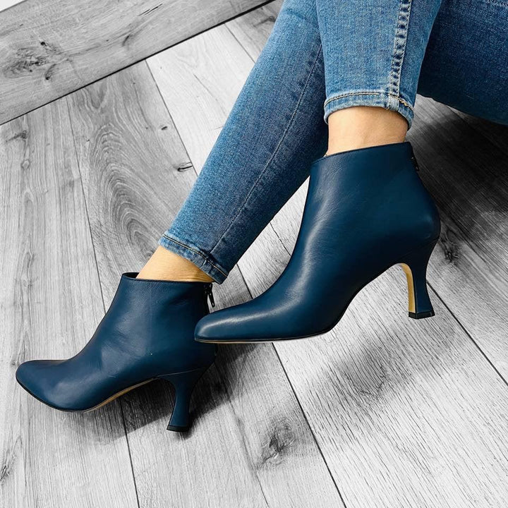 Tronchetti T01 Tacco Rocchetto 5 Cm - Vera Pelle Made in Italy Vari Colori - PinUp Shoes