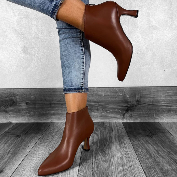 Tronchetti T01 Tacco Rocchetto 5 Cm - Vera Pelle Made in Italy Vari Colori - PinUp Shoes