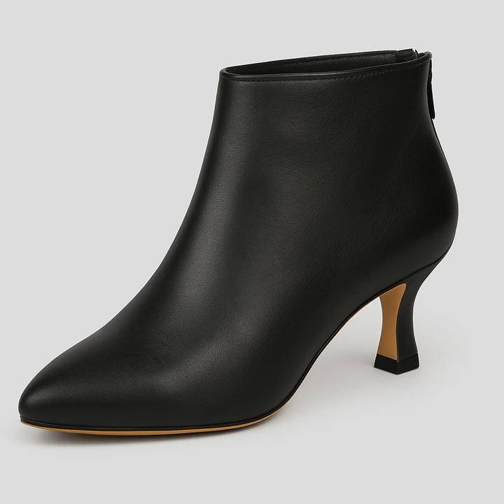 Tronchetti T01 Tacco Rocchetto 5 Cm - Vera Pelle Made in Italy Vari Colori - PinUp Shoes