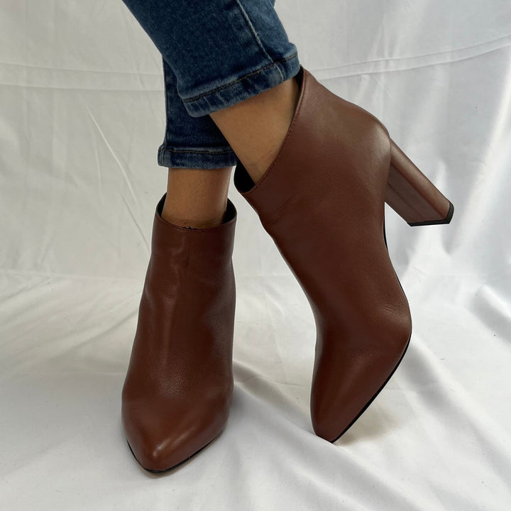 Tronchetti Tacco 9cm T90 - Made in Italy - Vera Pelle Nappa - PinUp Shoes