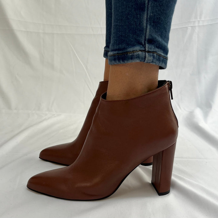 Tronchetti Tacco 9cm T90 - Made in Italy - Vera Pelle Nappa - PinUp Shoes