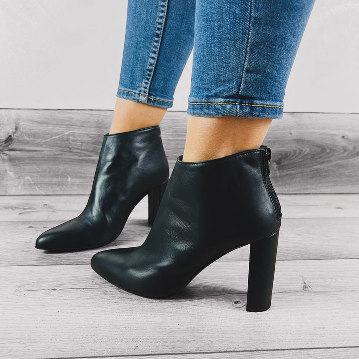 Tronchetti Tacco 9cm T90 - Made in Italy - Vera Pelle Nappa - PinUp Shoes