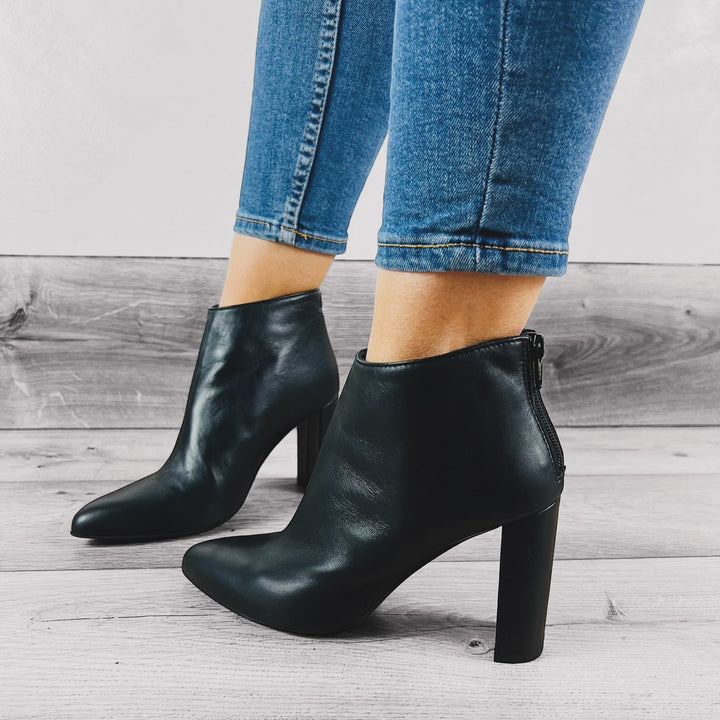 Tronchetti Tacco 9cm T90 - Made in Italy - Vera Pelle Nappa - PinUp Shoes