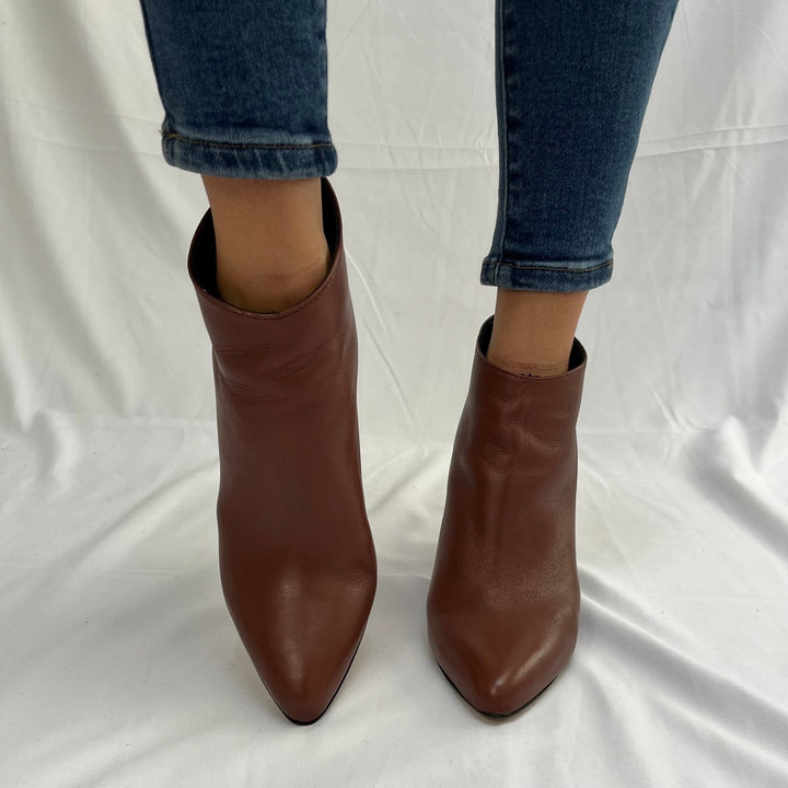 Tronchetti Tacco 9cm T90 - Made in Italy - Vera Pelle Nappa - PinUp Shoes