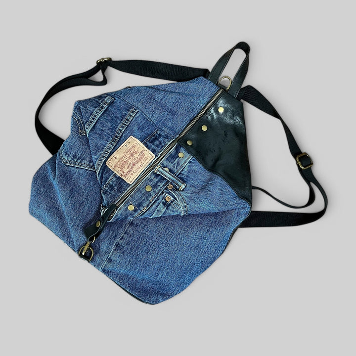 Zaino Vintage Denim/Pelle - PinUp Shoes